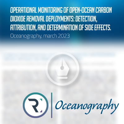 Oceanography : Operational monitoring of open-ocean carbon dioxide removal deployments